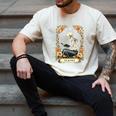 Floral Tarot Card The Reader Skeleton Reading Book Men's Comfort Colors T-Shirt Ivory