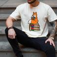 Fox Books Read Reading Librarian America Men Women Kids Men's Comfort Colors T-Shirt Ivory Fox Books Read Reading Librarian America Men Women Kids Men's Comfort Colors T-Shirt Ivory