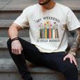 My Weekend Is Fully Booked Cozy Bookish Men's Comfort Colors T-Shirt Ivory