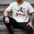 Ghost Reading Book Coquette Bow Halloween Girl Toddler Kid Premium Men's Comfort Colors T-Shirt Ivory