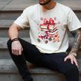 Girly Coquette Gingerbread Books And Hot Cocoa Cozy Season Men's Comfort Colors T-Shirt Ivory