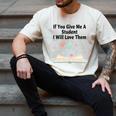 If You Give Me A Student I Will Love Them Book Magic Premium Tri-Blend Men's Comfort Colors T-Shirt Ivory