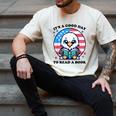 A Good Day To Read a Book Reading Eagle With American Flag Men's Comfort Colors T-Shirt Ivory