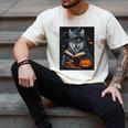 Halloween Girls Boys Cute Wolf Book Pumpkin Kids Halloween Men's Comfort Colors T-Shirt Ivory