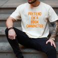 Halloween Pretend I'm Book Character Costume Lazy Adult Kids Men's Comfort Colors T-Shirt Ivory Halloween Pretend I'm Book Character Costume Lazy Adult Kids Men's Comfort Colors T-Shirt Ivory
