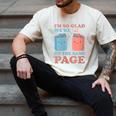 I'm So Glad We'Re On The Same Page Book Lover Writer Men's Comfort Colors T-Shirt Ivory