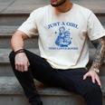 Just a Girl Who Loves Books Book Lover Bookish Men's Comfort Colors T-Shirt Ivory