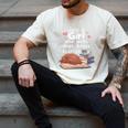 Just a Girl Who Loves Dogs Books Coffee T-Shirt Men's Comfort Colors T-Shirt Ivory