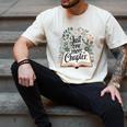 Just One More Chapter Bookish Book Reading Botanical Men's Comfort Colors T-Shirt Ivory