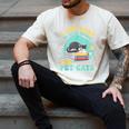 I Just Want To Read Books And Pet Cats Cat Book Lovers Men's Comfort Colors T-Shirt Ivory