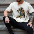 Leopard Book Flower Men's Comfort Colors T-Shirt Ivory