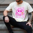 Library Book Fair Queen Vibe Groovy Tie Dye School Reading Men's Comfort Colors T-Shirt Ivory