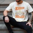 Library Halloween Book Lover Ghost With Books Men's Comfort Colors T-Shirt Ivory