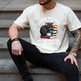 Life Is Better With Books Cats & Coffee Librarian Book Lover Men's Comfort Colors T-Shirt Ivory