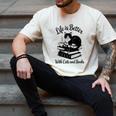 Life Is Better With Cats & Books Tuxedo Cat Mom Women Men's Comfort Colors T-Shirt Ivory