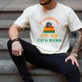 My Life Essentials Are Cat And Books Men's Comfort Colors T-Shirt Ivory
