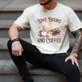 Love Books And Coffee Books Reading Coffee Drinking Men's Comfort Colors T-Shirt Ivory Love Books And Coffee Books Reading Coffee Drinking Men's Comfort Colors T-Shirt Ivory