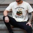 Love God Drink Coffee Read Books Lovers Jesus And Coffee Men's Comfort Colors T-Shirt Ivory Love God Drink Coffee Read Books Lovers Jesus And Coffee Men's Comfort Colors T-Shirt Ivory