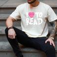 I LOVE TO READ Reading Books Bookworm Library Day Novelty Men's Comfort Colors T-Shirt Ivory