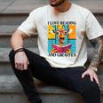 Love Reading And Giraffes Cute Giraffe Reading Book Lovers Men's Comfort Colors T-Shirt Ivory Love Reading And Giraffes Cute Giraffe Reading Book Lovers Men's Comfort Colors T-Shirt Ivory