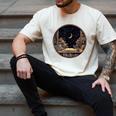 Moon Book Bookshelf Library Coffee Cup Star Stars Pattern Men's Comfort Colors T-Shirt Ivory