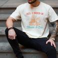 All I Need Is Books & Cats Cozy Men's Comfort Colors T-Shirt Ivory All I Need Is Books & Cats Cozy Men's Comfort Colors T-Shirt Ivory