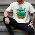 Octopus Reading Book Reading Bookworm Reader Men's Comfort Colors T-Shirt Ivory