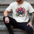 Octopus Reading Book Coffee Lover Bookaholic Bookworm Reader Men's Comfort Colors T-Shirt Ivory