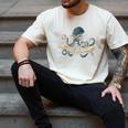 Octopus Reading Book Coffee Book Lover Bookworm Nerd Men's Comfort Colors T-Shirt Ivory