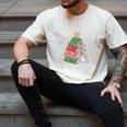 Oh What Fun It Is To Read Book Christmas Tree Premium Tri-Blend Men's Comfort Colors T-Shirt Ivory
