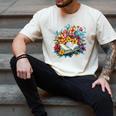 Open Book With Colorful Floral Reading Magic Men's Comfort Colors T-Shirt Ivory