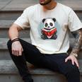 Panda With Book For Reading Enthusiasts Men's Comfort Colors T-Shirt Ivory Panda With Book For Reading Enthusiasts Men's Comfort Colors T-Shirt Ivory