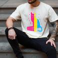 Pansexual Pride Celestial Cat Sitting Book LGBTQ Pan Colors Men Women Men's Comfort Colors T-Shirt Ivory
