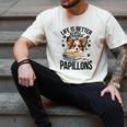 Papillon Dog Breed Life Is Better With Books And Papillons Men's Comfort Colors T-Shirt Ivory
