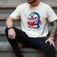 Penguin Reading a Book Animal Men's Comfort Colors T-Shirt Ivory Penguin Reading a Book Animal Men's Comfort Colors T-Shirt Ivory
