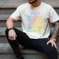 Pet Dogs Read Books Be Happy Dog Lover Men's Comfort Colors T-Shirt Ivory