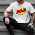 POW -Adults Kids Comic Book Cartoon Pop Art Novelty Sarcastic Men's Comfort Colors T-Shirt Ivory POW -Adults Kids Comic Book Cartoon Pop Art Novelty Sarcastic Men's Comfort Colors T-Shirt Ivory