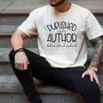 Published Author Est 2024 Ask Me About My Book Authors Books Men's Comfort Colors T-Shirt Ivory