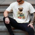 Pug Dog Reading Book Coffee Read Books Be Kind Stay Weird Men's Comfort Colors T-Shirt Ivory Pug Dog Reading Book Coffee Read Books Be Kind Stay Weird Men's Comfort Colors T-Shirt Ivory