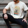 Raccoon Books Reading Flowers Men's Comfort Colors T-Shirt Ivory Raccoon Books Reading Flowers Men's Comfort Colors T-Shirt Ivory