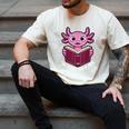 I Read Banned Books Axolotl Reading Men's Comfort Colors T-Shirt Ivory