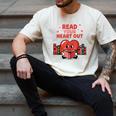 Read Your Heart Out Shirt Valentine Teacher Bookworm Lover Men's Comfort Colors T-Shirt Ivory