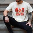 Read Your Heart Out Valentine Teacher Bookworm Lover Men's Comfort Colors T-Shirt Ivory