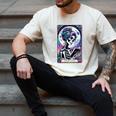 The Reader Tarot Card Reading Skeleton Skull Book Lover Men's Comfort Colors T-Shirt Ivory