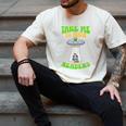 Take Me To Your Readers Alien Book Reading Bookaholic Men's Comfort Colors T-Shirt Ivory