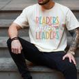 Readers Are Leaders Reading Book Lovers Teacher Women Kids Men's Comfort Colors T-Shirt Ivory Readers Are Leaders Reading Book Lovers Teacher Women Kids Men's Comfort Colors T-Shirt Ivory