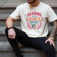 Reading Is My Favorite Sport Book Lover Keepsake For Women Men's Comfort Colors T-Shirt Ivory