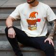 Reading Lover Book Graphic Gnome Men's Comfort Colors T-Shirt Ivory