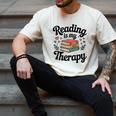 Reading Is My Therapy Book Lover Bookworm Men's Comfort Colors T-Shirt Ivory