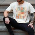 Reading Is My Therapy Book Lover Men's Comfort Colors T-Shirt Ivory Reading Is My Therapy Book Lover Men's Comfort Colors T-Shirt Ivory
